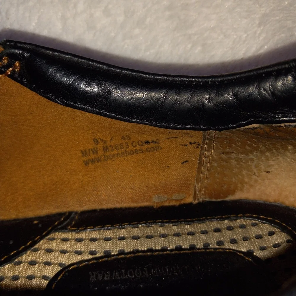 Born Shoes Mens Size 9.5 43 M/W BROWN Leather Slip On Casual Loafers M3663